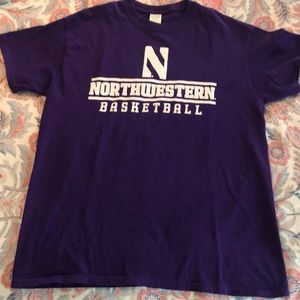 Northwestern Univ Basketball Unisex Tee Shirt Med
